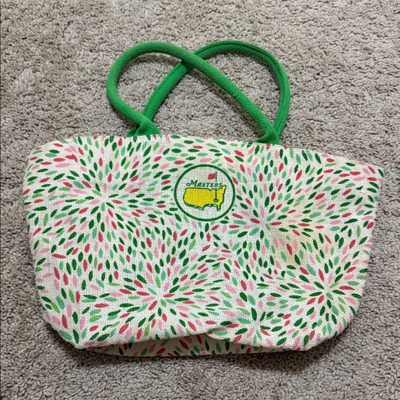 Masters Vibrant Green and Pink Tote - Picture 2 of 2